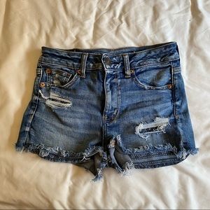 American Eagle Ripped Jean Shorts